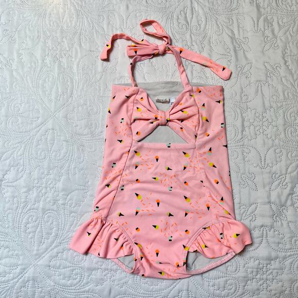 Crew & Lu One Piece Swim Suit Size 2T - Picture 2 of 6